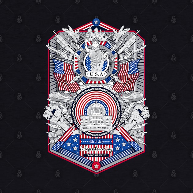 United States 4 Th July Theme by Mako Design 